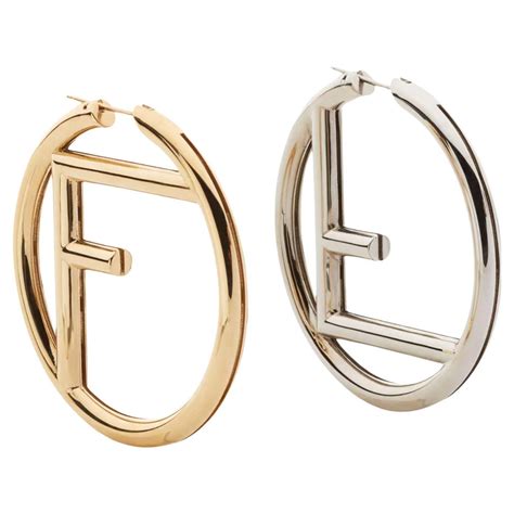 fendi earrings stud|fendi earrings gold hoops.